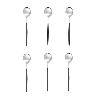 6 tk matt roostevabast terasest teelusikas magustoiduks jäätise segamine kohvi väikesed lusikad köögitarvikud minikuldsete lusikate komplekt