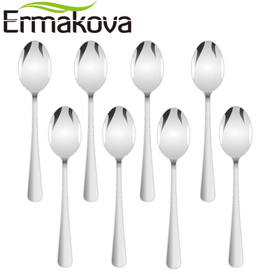 ERMAKOVA 8 espresso karotes komplekts 4 collu mini kafijas karote Maza bistro karote deserta nerūsējošā tērauda tējas uzkodai