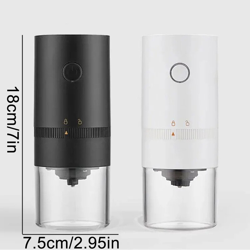 Kavos malūnėlis C TIPO USB įkrovimas Profesionalus keraminis šlifavimo šerdis Kavos pupelių malūnėlis Naujas atnaujinimas nešiojamas elektrinis