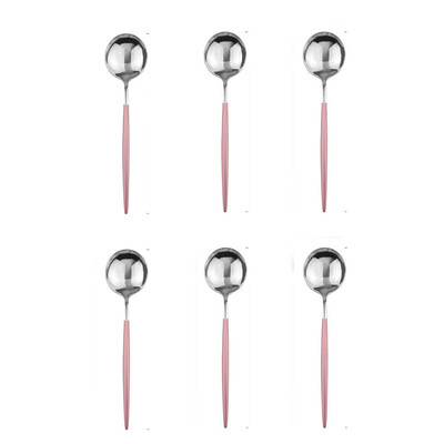 6 tk teelusikas must poleeritud segamine kohvilusikas magustoit jäätis lusikad roostevabast terasest sööginõud köögitarvikud