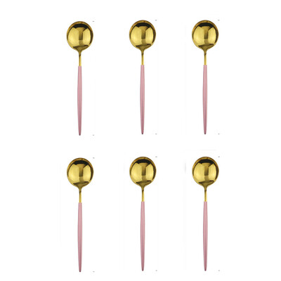 6 tk teelusikas must poleeritud segamine kohvilusikas magustoit jäätis lusikad roostevabast terasest sööginõud köögitarvikud