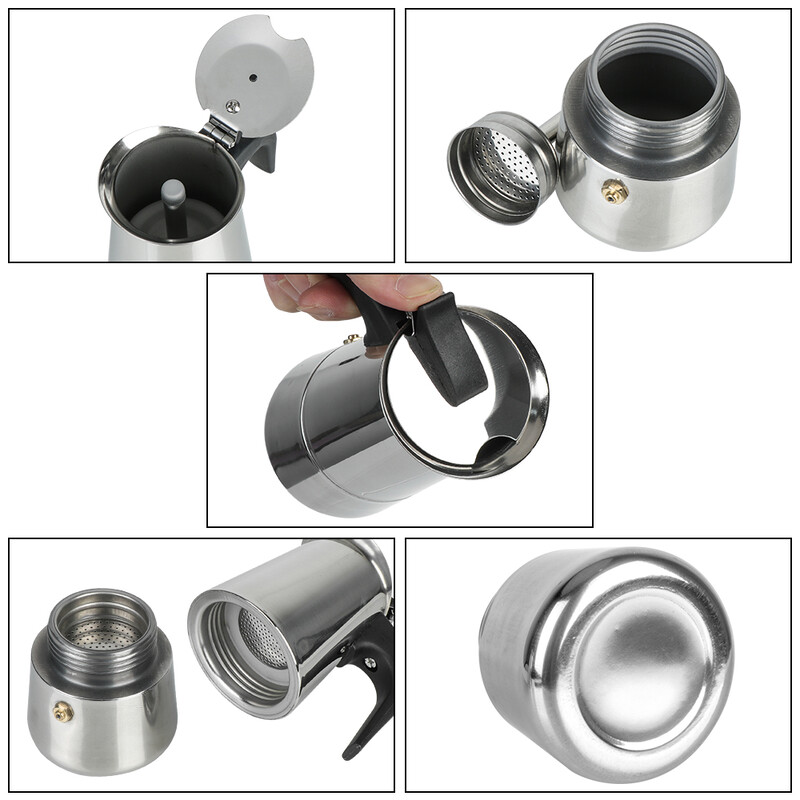 2/4/6/9 cesti oala de cafea pentru bucatarie filtru de cafea moka cafetieră din oțel inoxidabil oală moka espresso latte filtru plită