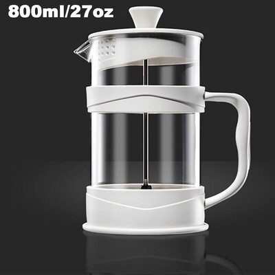 French Press kohvi-/teekeetja, Camping Mini kohvi-/teepress 304 roostevabast terasest filtrist ja kuumakindlast klaasist kohvimasin