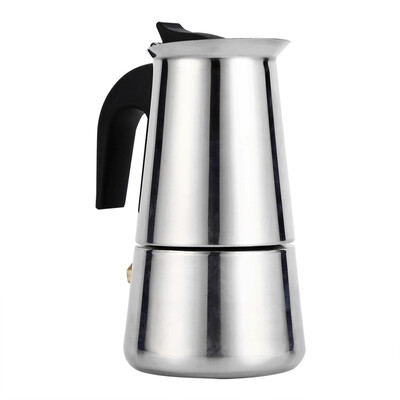 Cafetieră din oțel inoxidabil Moka cafetieră pentru aragaz cu inducție pentru bucătărie de acasă Prepararea cafelei 100ml 200ml 300ml 450ml