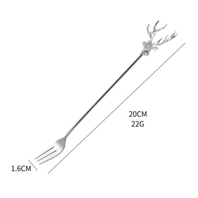 Kohv Piim Tee Põdra kohvilusikas Kaasaskantav jäälusikas Majapidamine 2023 Põdralusikas Pika varrega Kuldlusikas Köögi rippuvad vidinad