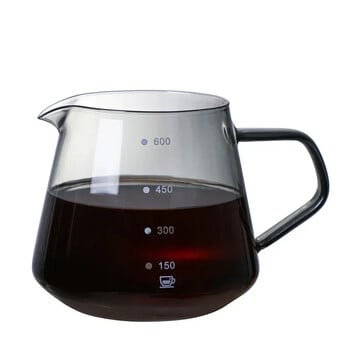 Carafe Drip Coffee Pot 300ml 500ml V Funnel Glass Cup Range Server Kettle Brewery Barista Percolator Coffee Maker