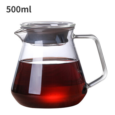 Grafinas lašinamas kavos puodas 300 ml 500 ml V piltuvėlis stiklinių puodelių diapazonas serveris virdulys alaus darykla Barista perkoliatorius kavos virimo aparatas