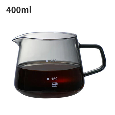 Grafinas lašinamas kavos puodas 300 ml 500 ml V piltuvėlis stiklinių puodelių diapazonas serveris virdulys alaus darykla Barista perkoliatorius kavos virimo aparatas