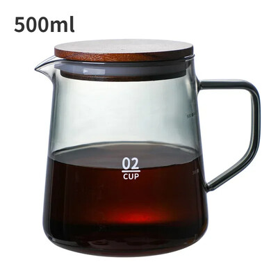 Grafinas lašinamas kavos puodas 300 ml 500 ml V piltuvėlis stiklinių puodelių diapazonas serveris virdulys alaus darykla Barista perkoliatorius kavos virimo aparatas