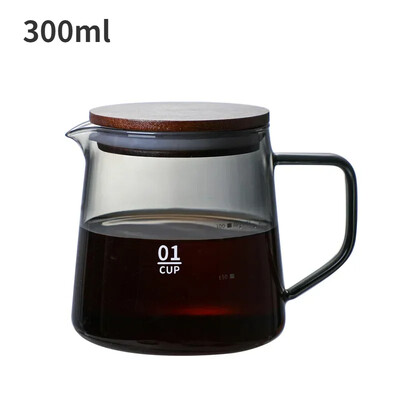 Grafinas lašinamas kavos puodas 300 ml 500 ml V piltuvėlis stiklinių puodelių diapazonas serveris virdulys alaus darykla Barista perkoliatorius kavos virimo aparatas