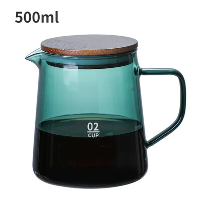 Grafinas lašinamas kavos puodas 300 ml 500 ml V piltuvėlis stiklinių puodelių diapazonas serveris virdulys alaus darykla Barista perkoliatorius kavos virimo aparatas