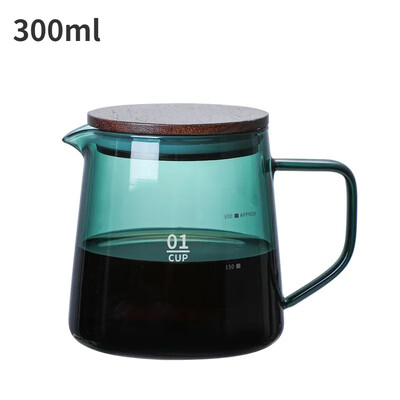 Grafinas lašinamas kavos puodas 300 ml 500 ml V piltuvėlis stiklinių puodelių diapazonas serveris virdulys alaus darykla Barista perkoliatorius kavos virimo aparatas