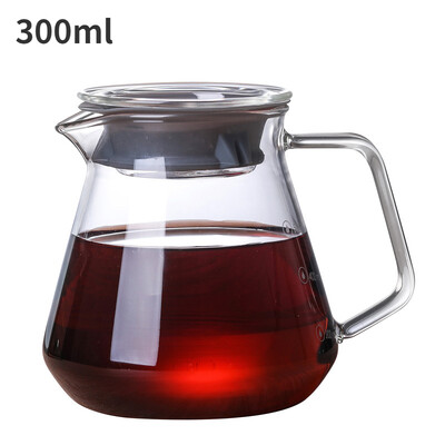 Grafinas lašinamas kavos puodas 300 ml 500 ml V piltuvėlis stiklinių puodelių diapazonas serveris virdulys alaus darykla Barista perkoliatorius kavos virimo aparatas