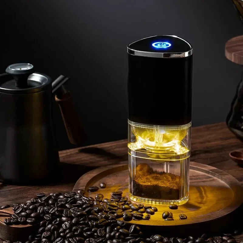 Rasnita de cafea electrica portabila TIP C Incarcare USB Miez de macinare ceramica pentru casa boabe de cafea Pulverizator