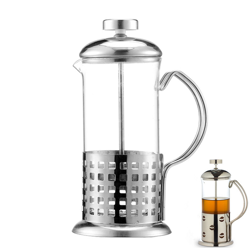 Roostevabast terasest kohvikann French Press kohvikannud Õrn kolb kohviteekann Press cafetera portatil kohvikeetjad 350ml