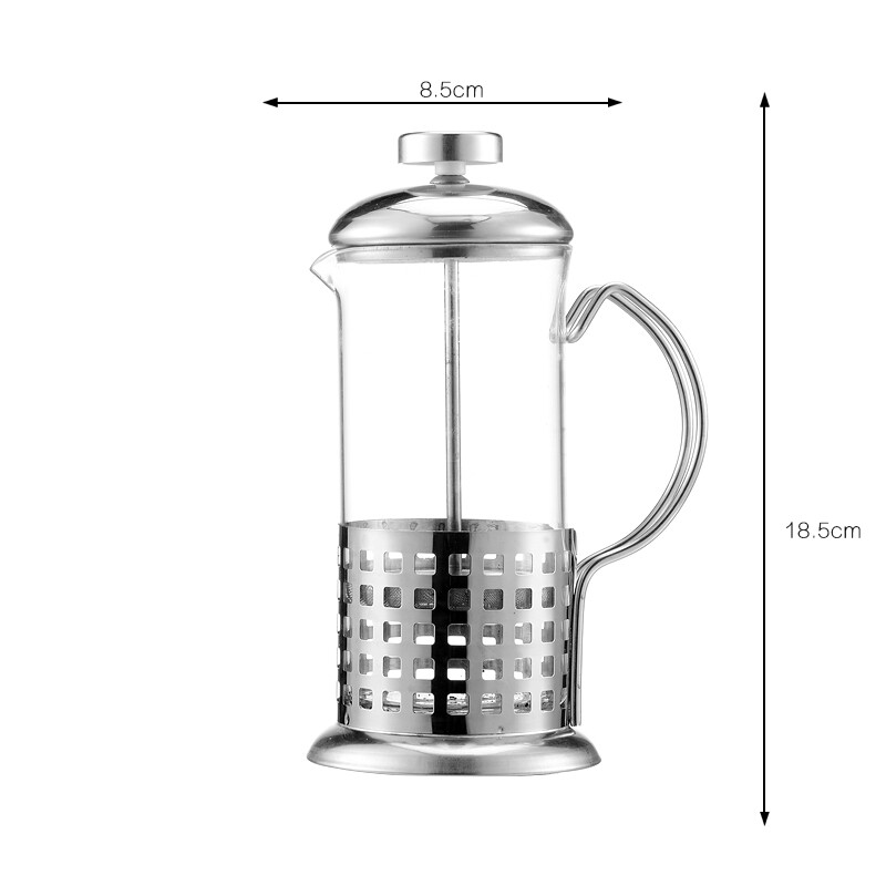 Roostevabast terasest kohvikann French Press kohvikannud Õrn kolb kohviteekann Press cafetera portatil kohvikeetjad 350ml