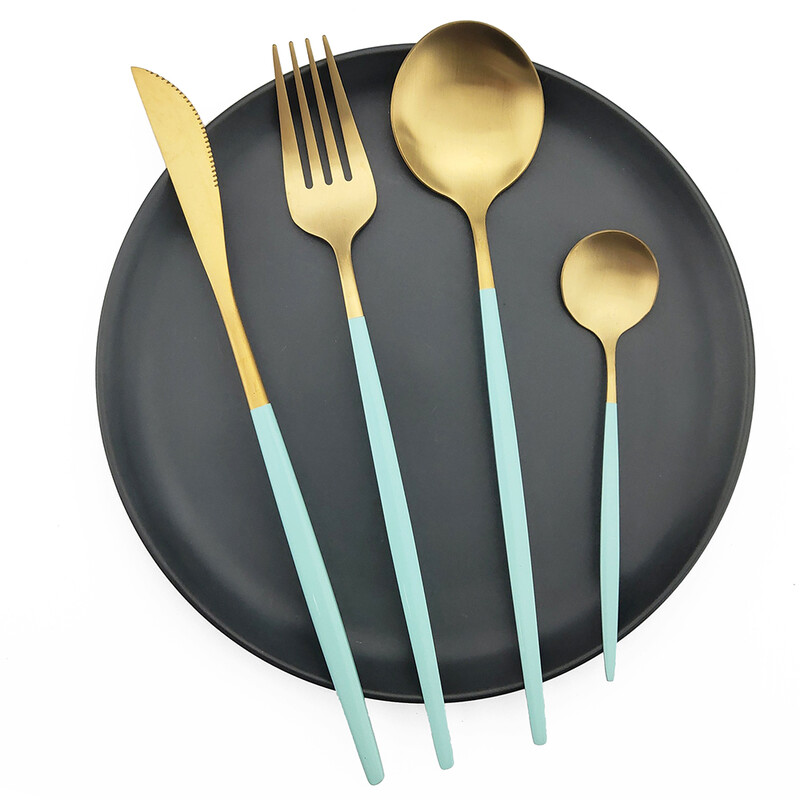 6Pcs Mat šarene čajne žličice za sladoled od nehrđajućeg čelika za desert Žličice za miješanje Žličica za kavu Kuhinjski dodaci Pribor za jelo