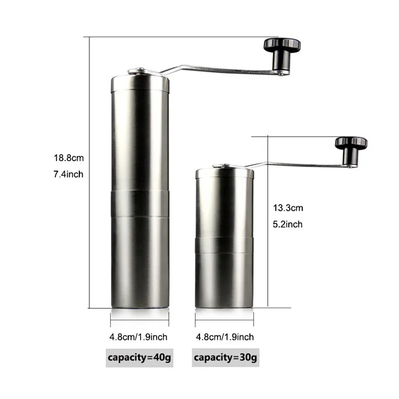 Käsitsi kohviveski kohviubade veski roostevabast terasest keraamiline mehhanism Reguleeritav Burr kohviveski kohvitööriistad