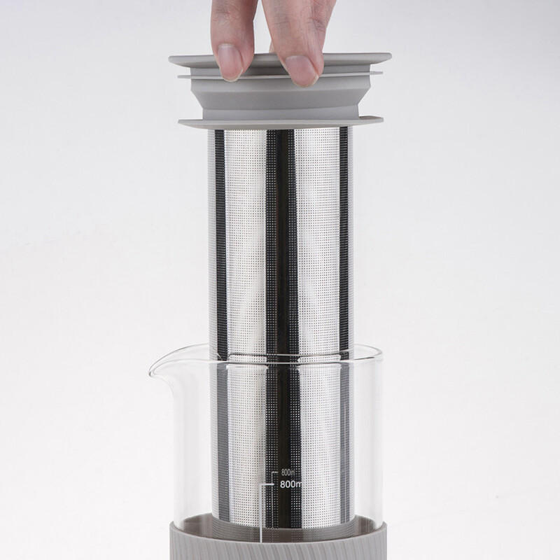 Aparat de cafea cu gheață Cold Brew Aparat de cafea cu gheață etanș pentru frigider Filtru de cafea Urcior cu capac ermetic