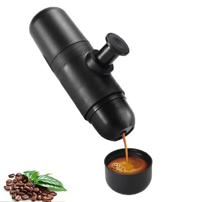 Aparat de cafea portabil, ceașcă de cafea în aer liber, cafetieră manuală de călătorie espresso, cafetieră de călătorie pentru camping