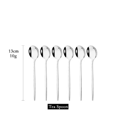 6 vnt arbatos kavos maišyklės mini šaukšteliai maži veidrodžiai nerūdijančio plieno šaukštai virtuvės reikmenys juodojo rožinio aukso arbatinio šaukštelio rinkinys didmeninė prekyba