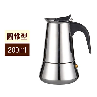 100/200/300/450 ml viryklės viršus Moka kavos puodas nerūdijančio plieno filtras itališkas espreso kavos aparatas perkoliatoriaus įrankis Mocha Cafetiere