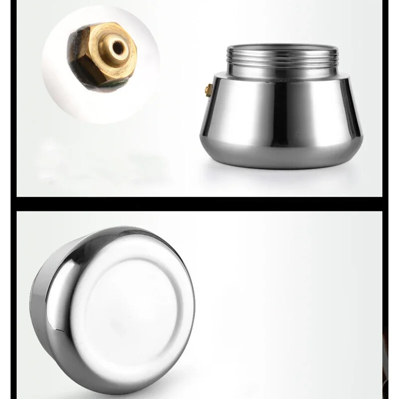 100/200/300/450 ml viryklės viršus Moka kavos puodas nerūdijančio plieno filtras itališkas espreso kavos aparatas perkoliatoriaus įrankis Mocha Cafetiere