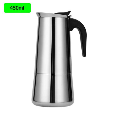 Nerūdijančio plieno kavos puodas Barista Moka, Espresso Latte, Viryklės filtras, Kavos virimo aparatas, Kavos puodas