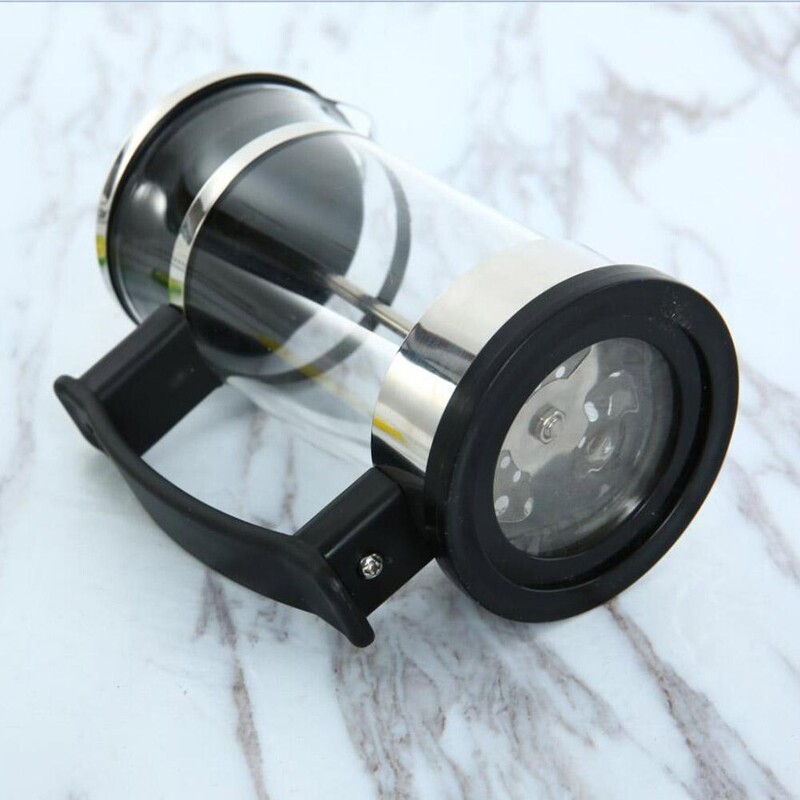 Nerūdijančio plieno stiklinis arbatinukas Cafetiere prancūziškos kavos arbatos perkoliatorius filtro preso stūmoklis 350 ml rankinis kavos espreso kavos virimo aparatas