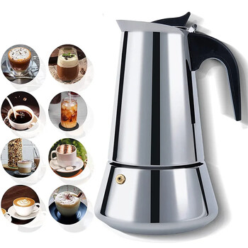 Καφετιέρες Moka Pot Coffee Espresso Geyser Καφετιέρες από ανοξείδωτο χάλυβα Καφετιέρες Σόμπα Συσκευές καφέ Φίλτρα Mocha Percolator