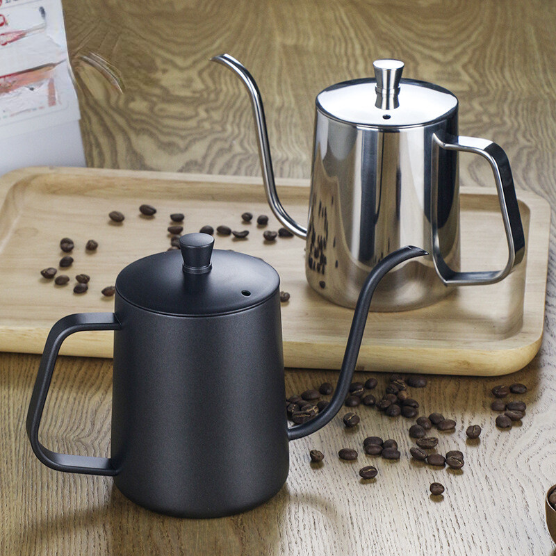 600 ml kavos aksesuarai, žąsų snapo virduliai, žąsies kaklelio formos virdulys, nerūdijantis kavos virimo aparatas, rankinis virdulio priedai arbatinukas, plieninis