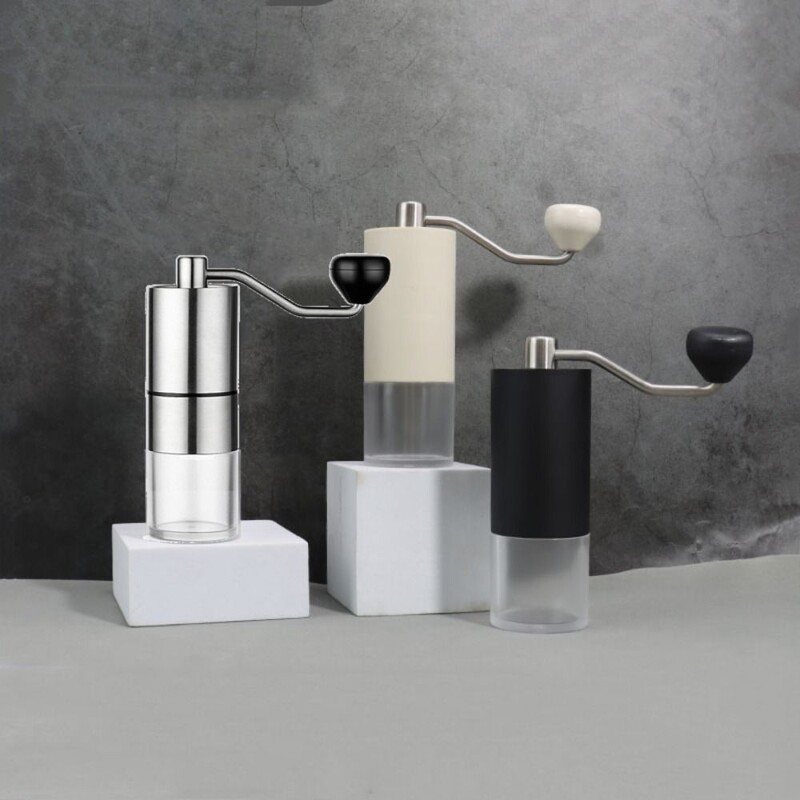 Rasnita manuala de cafea din otel inoxidabil Rasnita portabila ceramica conica pentru condimente Maner ergonomic care economiseste munca