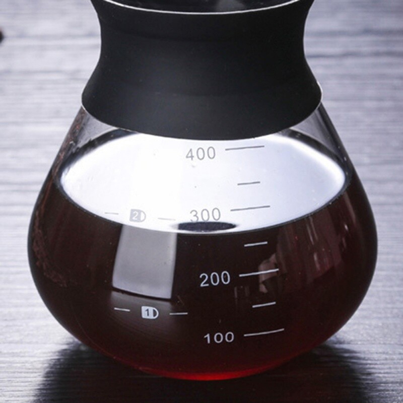 Daugkartinio naudojimo stiklinis kavos puodas su nerūdijančio plieno filtru, lašinamas 200 ml 400 ml kavos puodo lašintuvas Barista užpilamas ant kavos aparato