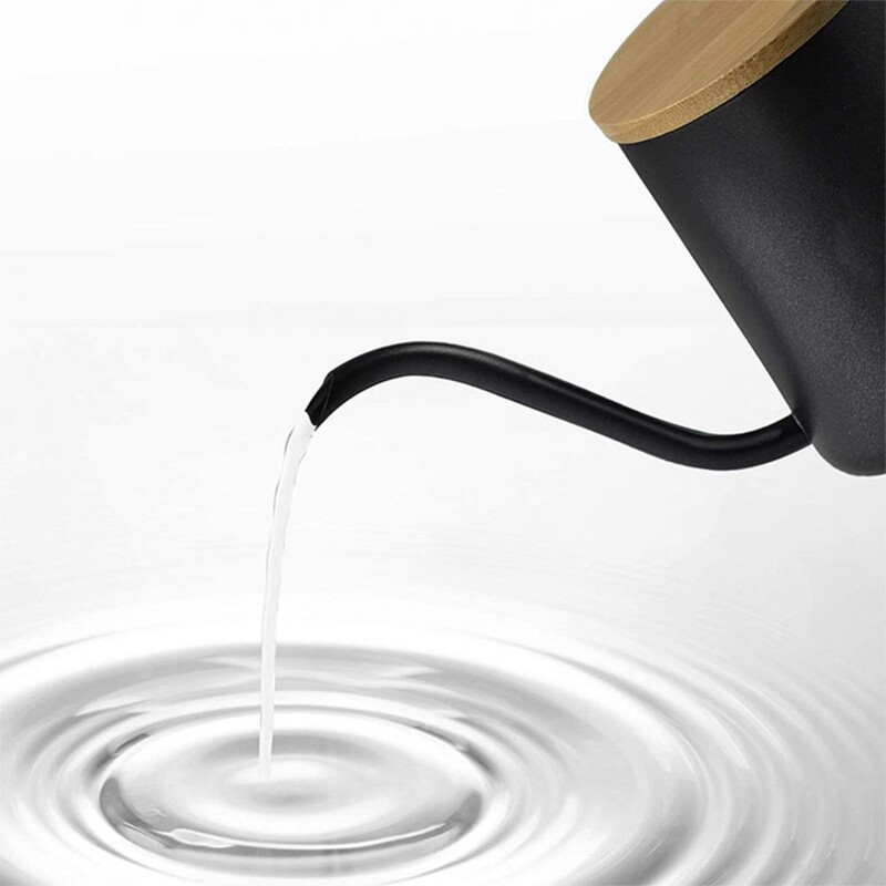 Roostevabast terasest pika kitsa tilaga veekeetja, roostevabast terasest veekeetja, käsitsi tilgutav veekeetja, kohvi-teekanni köögitarvikud 350 ml