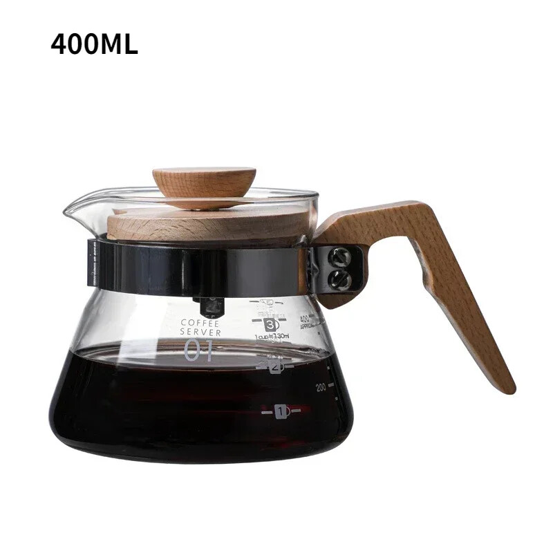 V-kujuline kohvikomplekt paksendatud tilgafiltriga, mitmeosaline komplekt, mis on ühendatud Ameerika kohvi käsitsi valmistatud kohvitööriistadega