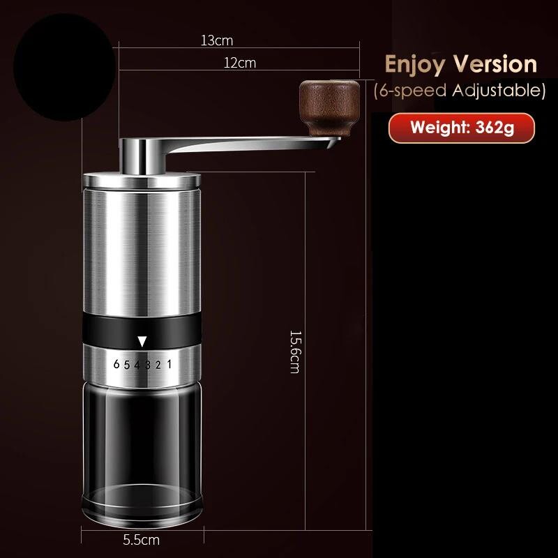 Kaasaskantav käsitsi kohviveski Käsikohviveski keraamiliste purustega 6/8 reguleeritavad sätted Kaasaskantavad kodused käsivändatööriistad