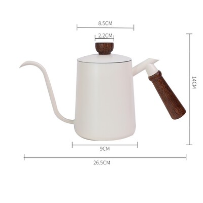 Nerūdijančio plieno lašinamasis kavos virdulys su temperatūros žąsies kaklelio virduliu kempingo kavos reikmenimis ir arbatos mediniu puodu su rankena