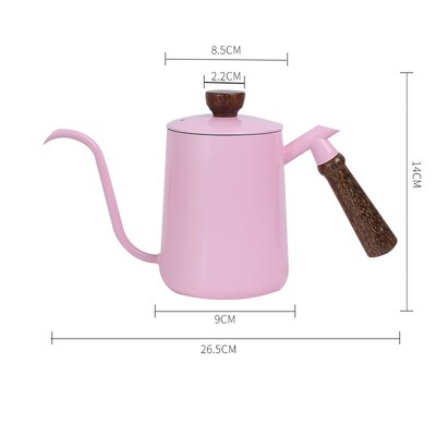 Nerūdijančio plieno lašinamasis kavos virdulys su temperatūros žąsies kaklelio virduliu kempingo kavos reikmenimis ir arbatos mediniu puodu su rankena