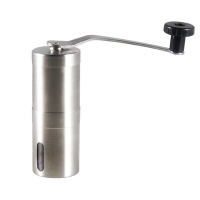 Hõbedane kohviveski mini roostevabast terasest käsitsi käsitsi valmistatud oaveskid, köögi jahvatamise tööriistad