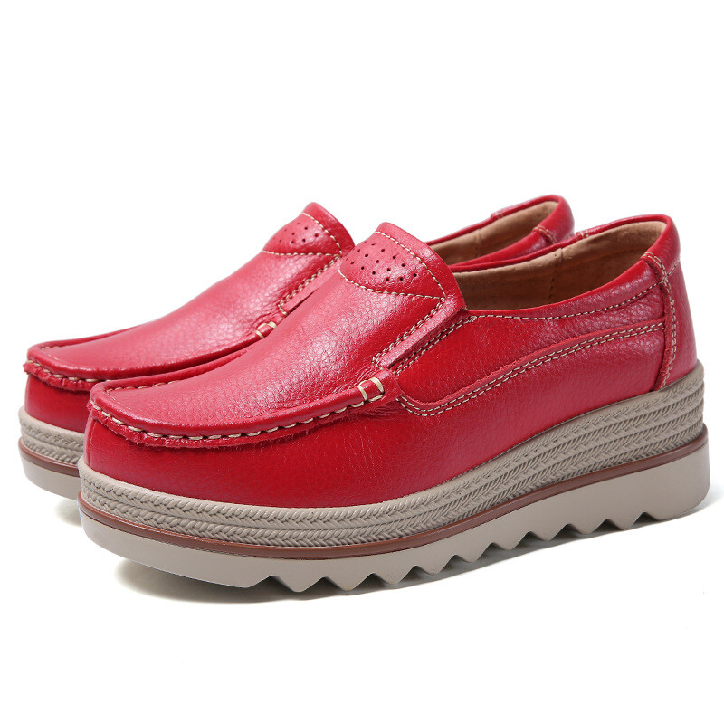 Tarpvalstybinė užsienio prekyba 2024 m. pavasario moteriški didelių dydžių platforminiai batai, batai su pleištu kulnu, pavieniai batai, slydimo batai 