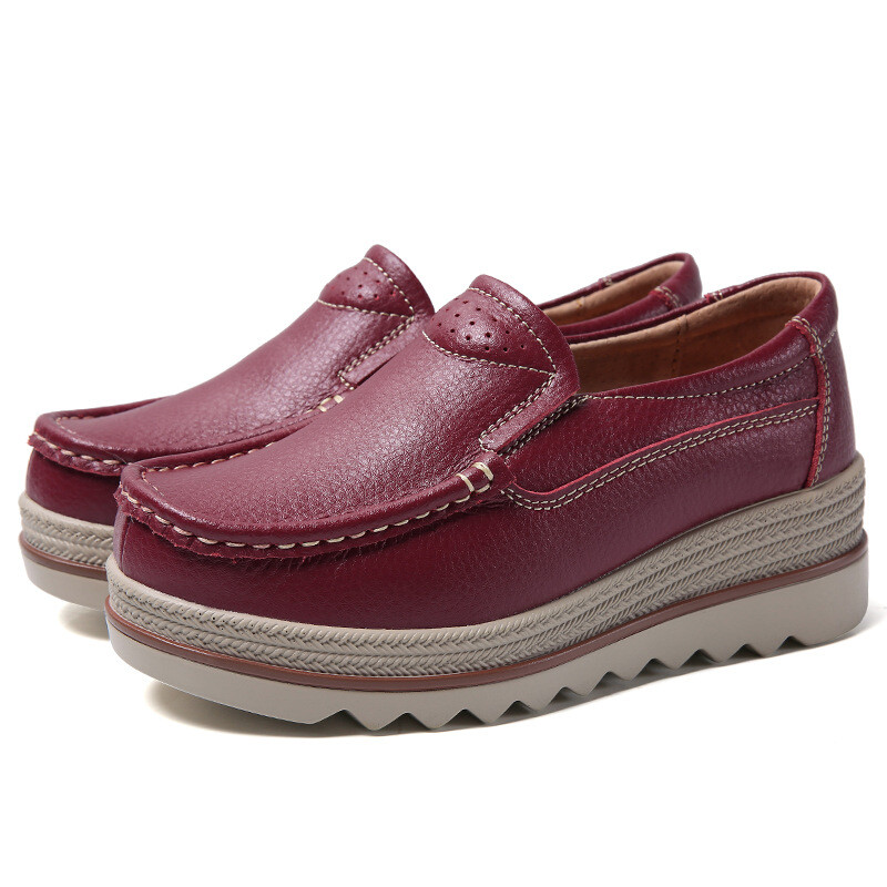 Tarpvalstybinė užsienio prekyba 2024 m. pavasario moteriški didelių dydžių platforminiai batai, batai su pleištu kulnu, pavieniai batai, slydimo batai 