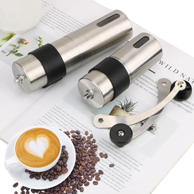 Rasnita de cafea manuala Rasnita portabila pentru boabe de cafea Mini din otel inoxidabil usor de manual Moara de spumare Accesorii de bucatarie Instrument