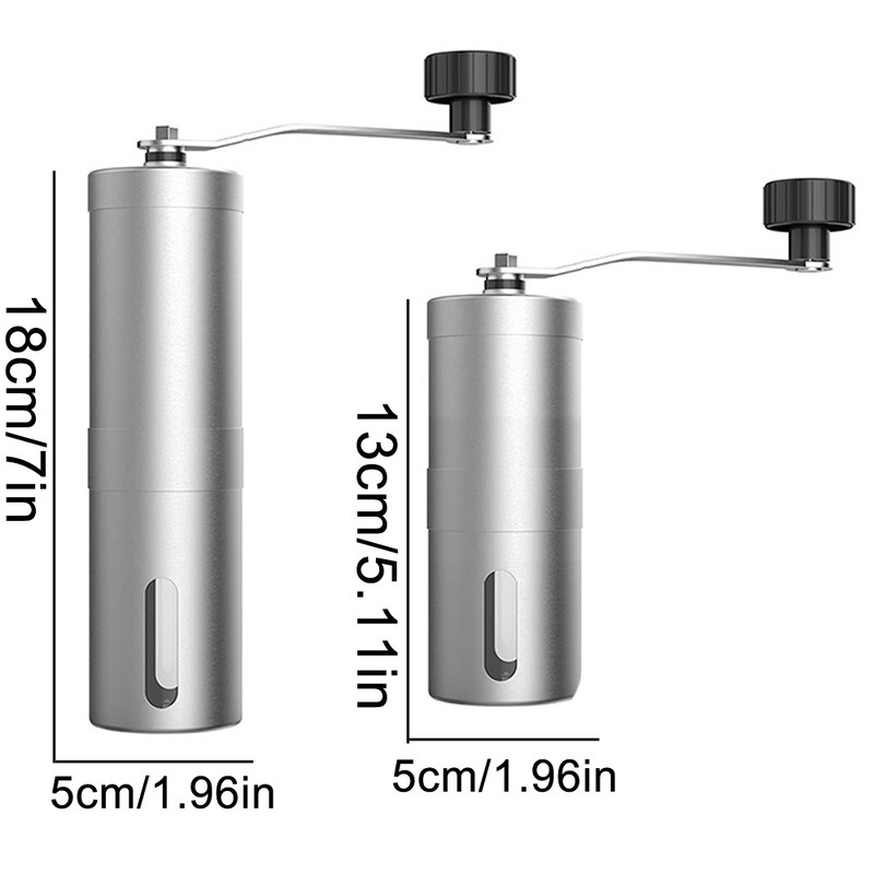 Rasnita de cafea manuala Rasnita portabila pentru boabe de cafea Mini din otel inoxidabil usor de manual Moara de spumare Accesorii de bucatarie Instrument