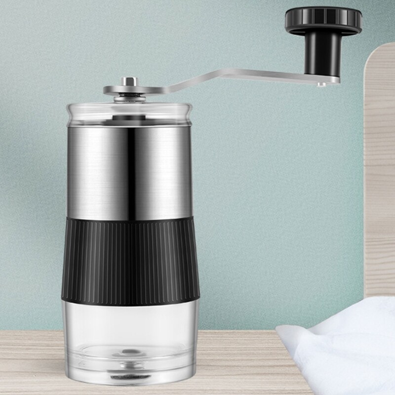 Rankinis kavos malūnėlis Rankinis kavos malūnėlis su keraminėmis šerdelėmis Rankinis sukamas kavos malūnėlis, skirtas stovyklavimui lauke