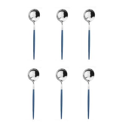 6 vnt. arbatos šaukštelis poliruotas maišomas kavos šaukštas desertinis ledas nerūdijančio plieno šaukštai virtuvės reikmenys