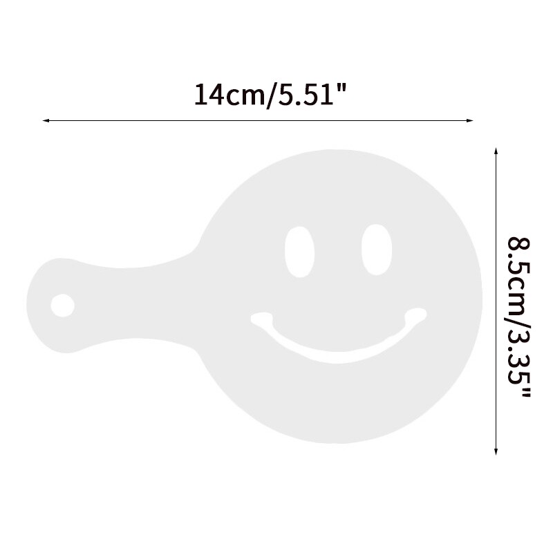 19 vnt./rinkinys Išgalvotas kavos spausdinimas Modelis Purškiamas putplasis Tortas Trafaretai Kavos piešimas Cappuccino Formos miltelinio cukraus sieto įrankiai