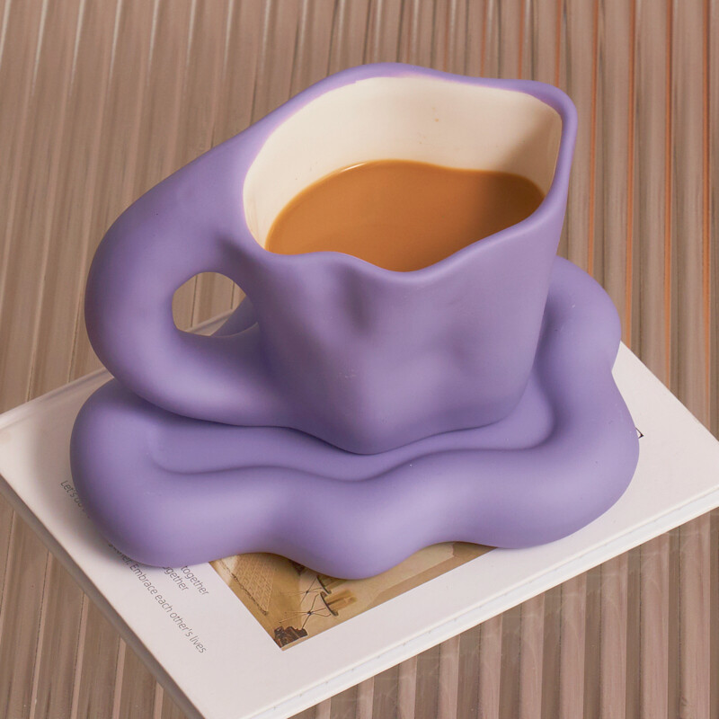 Floriddle keraamiline kruus alustassiga kohvitasside ja alustassidega Kodukontori teetass kohvitassid Korea kruus keraamiline taldrik