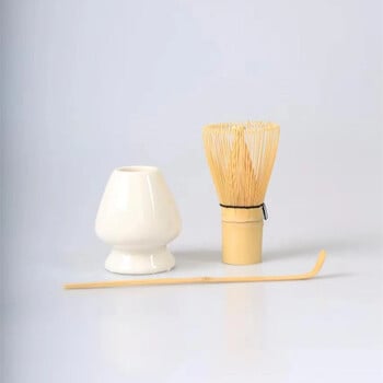 3 σε 1 Σετ Matcha Bamboo Whisk κουταλάκι κεραμικό μπολ Παραδοσιακά σετ τσαγιού για το σπίτι Εργαλεία παρασκευής τσαγιού Αξεσουάρ Δώρα γενεθλίων