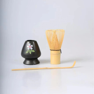 3 viename „Matcha“ rinkinys Bambuko šluotelė arbatinis šaukštelis keraminis dubuo Tradiciniai arbatos rinkiniai Namų arbatos ruošimo įrankiai Priedai Gimtadienio dovanos