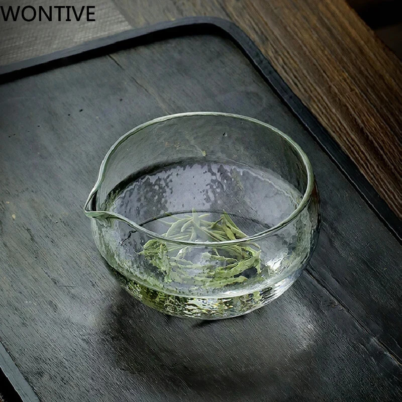 1/2/3 vnt. Japoniškas „Matcha“ dubenėlio plaktukas tekstūruoto stiklo arbatos dubenėlio arbatos rinkinio priedai „Song Dynasty“ arbatos įrankiai Senoviniai Kung Fu arbatos dubenys